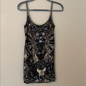 All Saints beaded mini, cocktail dress